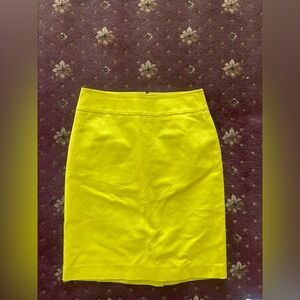 YELLOW Ann Taylor work skirt